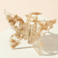 Y2K Acetate Butterfly Hair Claw Clip Gradient Shark Claws Ponytail Holder