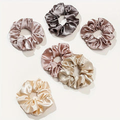 12 Pcs Satin Hair Scrunchies Soft Style Hair Ring Hair Tie