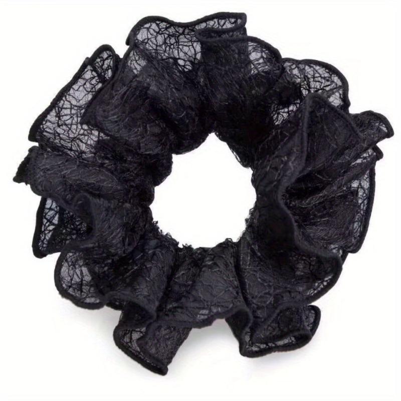 Solid Mesh Hair Rope Ponytail Holder Hair Accessories For Women Girls