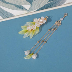 Fairy Tassel Hairpin with Lily Design
