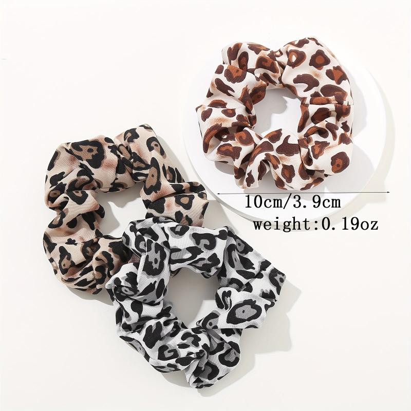 9PCS Leopard Pattern Versatile Headband Hair Tie Hair Rope Hair Accessories