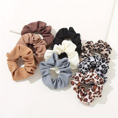 9PCS Leopard Pattern Versatile Headband Hair Tie Hair Rope Hair Accessories