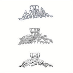 Irregular Liquid Metal Hair Grab Back Head Plate Clip