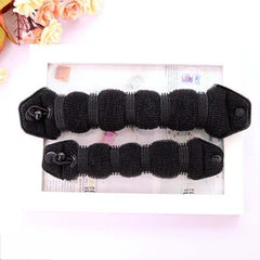 2pcs Sponge Hair Dispenser Donut Buns Maker