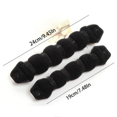 2pcs Sponge Hair Dispenser Donut Buns Maker