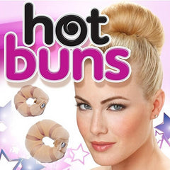 2pcs Sponge Hair Dispenser Donut Buns Maker