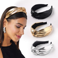 Cross Knotted Headband Wide Brimmed Head Hoop Hair Accessories