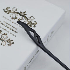 1PC Ebony Hairpin Chinese Classic Hairpin Pin Head Decoration
