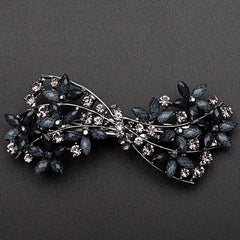 Retro Floral Hair Clip Rhinestone Daisies Barrette