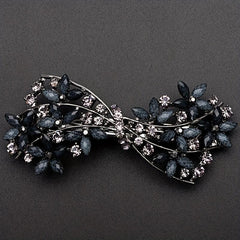 Retro Floral Hair Clip Rhinestone Daisies Barrette