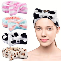 Coral Fleece Headband Bowknot Plush Headband Hair Accessories Women