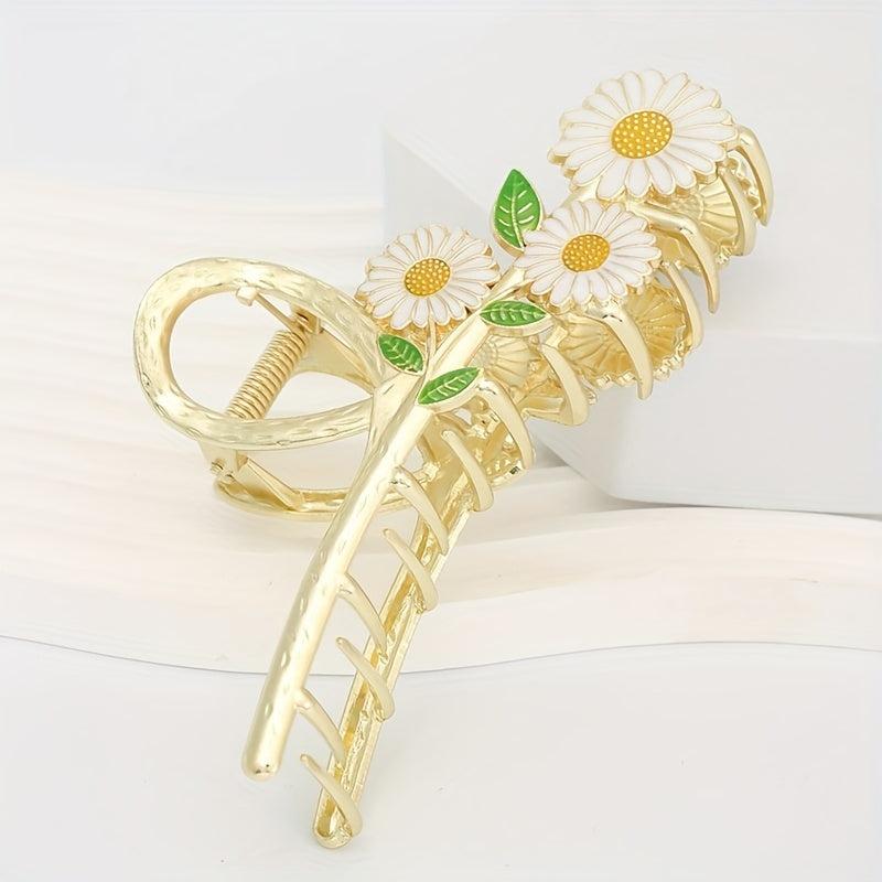 Daisy Hair Clip Flower Hair Claw Hair Accessories For Girls Women