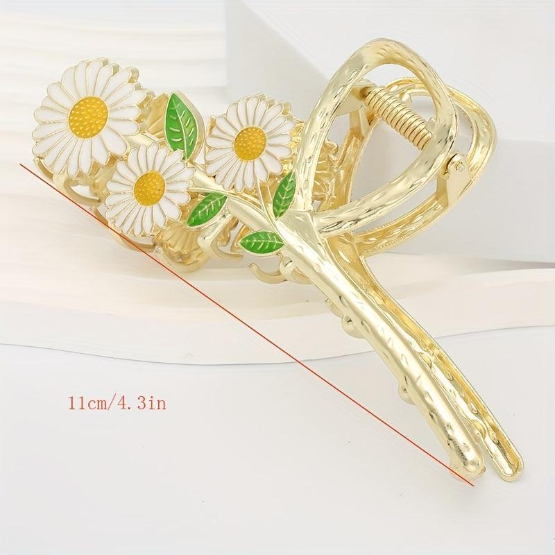Daisy Hair Clip Flower Hair Claw Hair Accessories For Girls Women