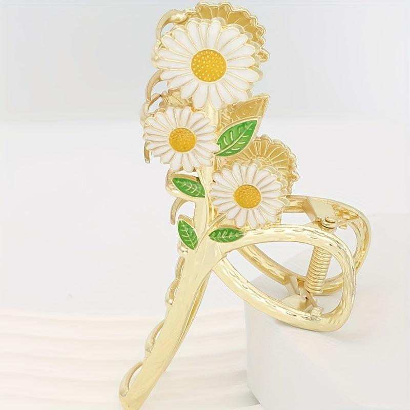Daisy Hair Clip Flower Hair Claw Hair Accessories For Girls Women