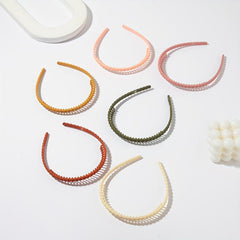 6PCS Multicolor Wavy Hair Band Plastic Headbands Hair Hoop Accessory