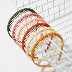 6PCS Multicolor Wavy Hair Band Plastic Headbands Hair Hoop Accessory