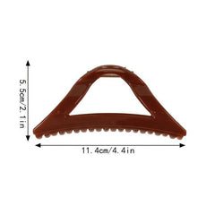 6 Pcs Glossy Triangle Hollow Hair Claw for Women