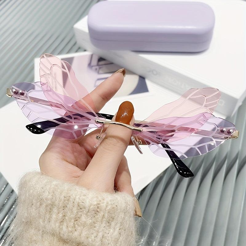 Y2K Dragonfly Wings Sunglasses Decorative Shades