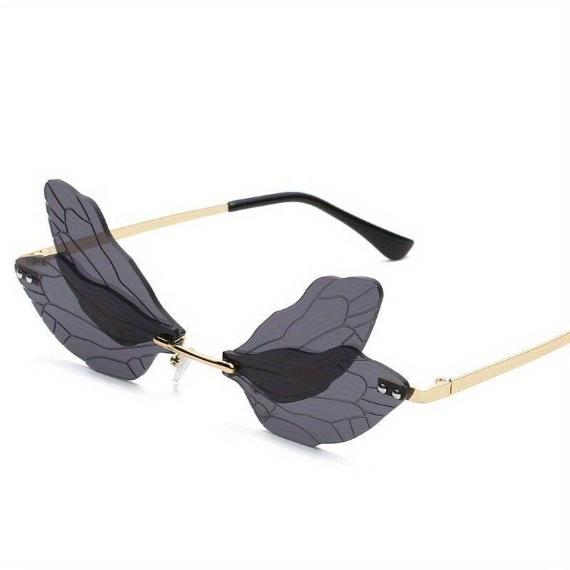 Y2K Dragonfly Wings Sunglasses Decorative Shades
