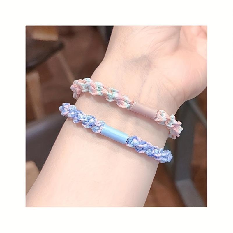 5pcs Braided Hair Tie Non Slip Hair Rope Ponytail Holder