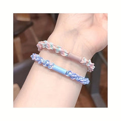 5pcs Braided Hair Tie Non Slip Hair Rope Ponytail Holder