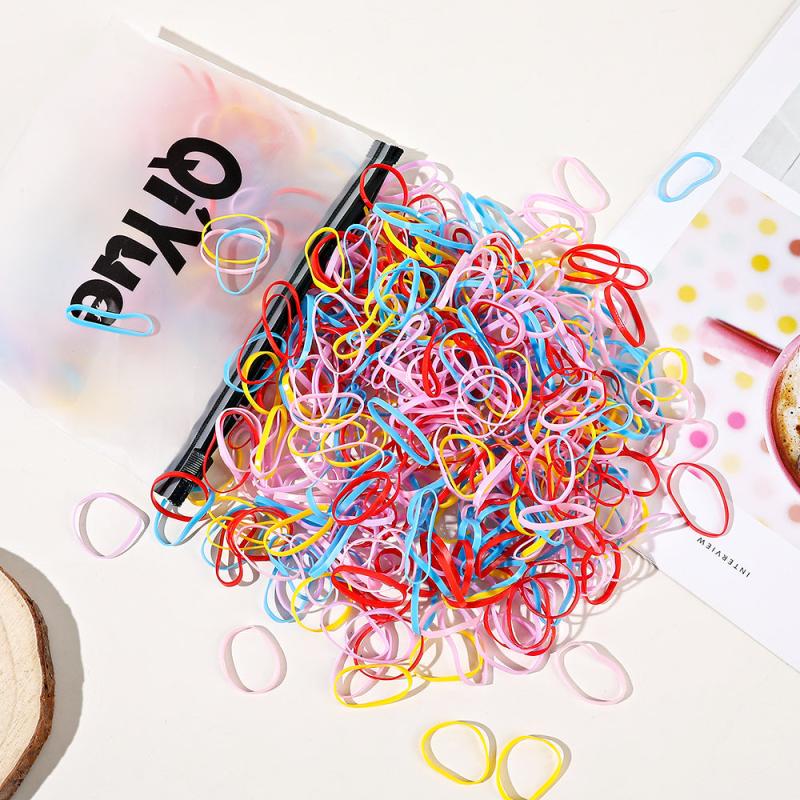 500pcs Girls Hair Accessories Elastic Hair Bands Headband Children Ponytail Hold