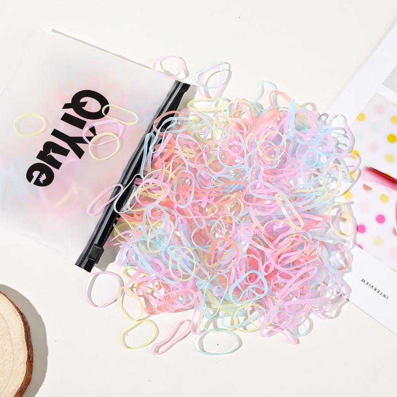 500pcs Girls Hair Accessories Elastic Hair Bands Headband Children Ponytail Hold