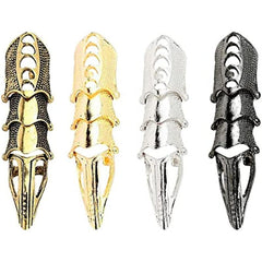 1Pcs Retro Knuckle Nails Bendable Finger Alloy Ring Men Women Jewelry Gift