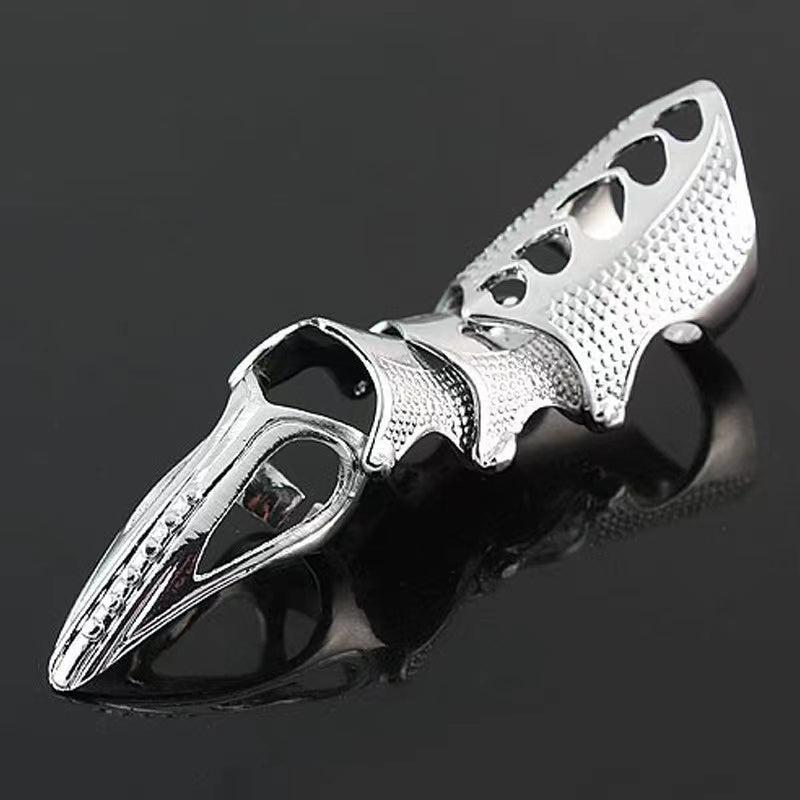 1Pcs Retro Knuckle Nails Bendable Finger Alloy Ring Men Women Jewelry Gift