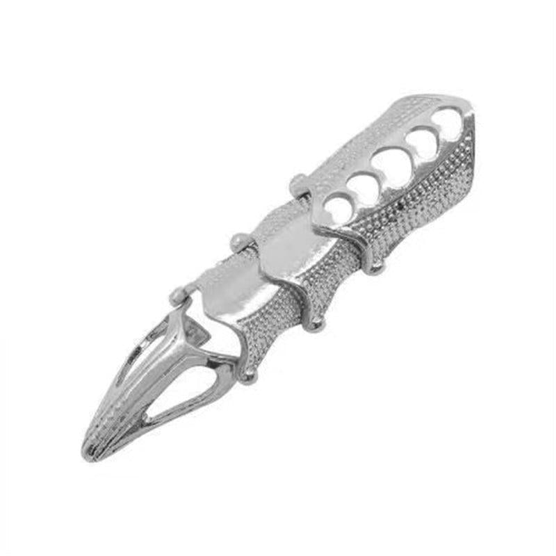 1Pcs Retro Knuckle Nails Bendable Finger Alloy Ring Men Women Jewelry Gift