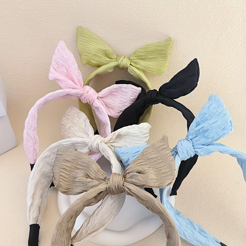Bow Knotted Headband Hair Band For Girls Women Wide Headband