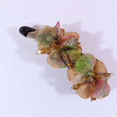 Boho Flower Hair Claw Clip Resin Banana Clip Strong Hold Ponytail Holder