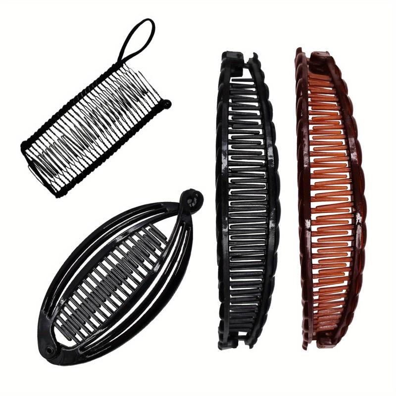 Leopard Pattern Hair Comb Ponytail Holder Hair Claw