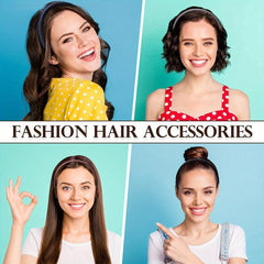 6pcs Solid Head Hoop Wash Face Spa Headband Hair Accessories for Women