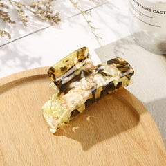 Vintage Acetate Hair Claw Large Square Hair Clip Back Of Head 1pc