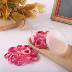 50 Pcs Ponytail Hair Ties High Elasticity Hair Accessory for Kids