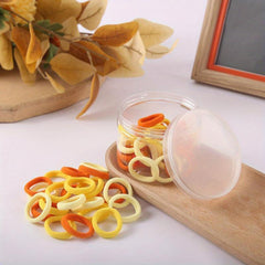 50 Pcs Ponytail Hair Ties High Elasticity Hair Accessory for Kids