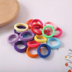 50 Pcs Ponytail Hair Ties High Elasticity Hair Accessory for Kids