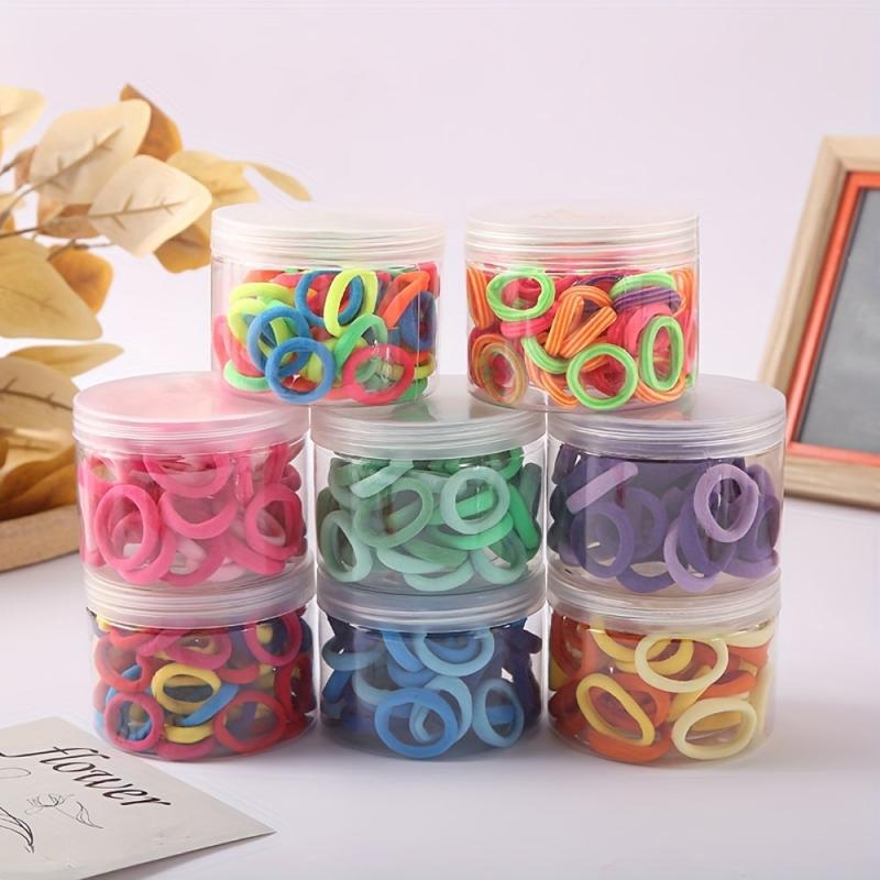 50 Pcs Ponytail Hair Ties High Elasticity Hair Accessory for Kids