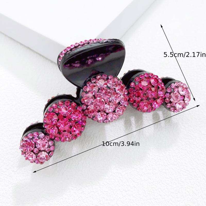 Crystal Hair Claw Vintage Shark Claw Jewelry Ponytail Holder
