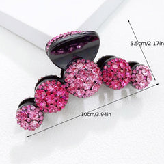 Crystal Hair Claw Vintage Shark Claw Jewelry Ponytail Holder