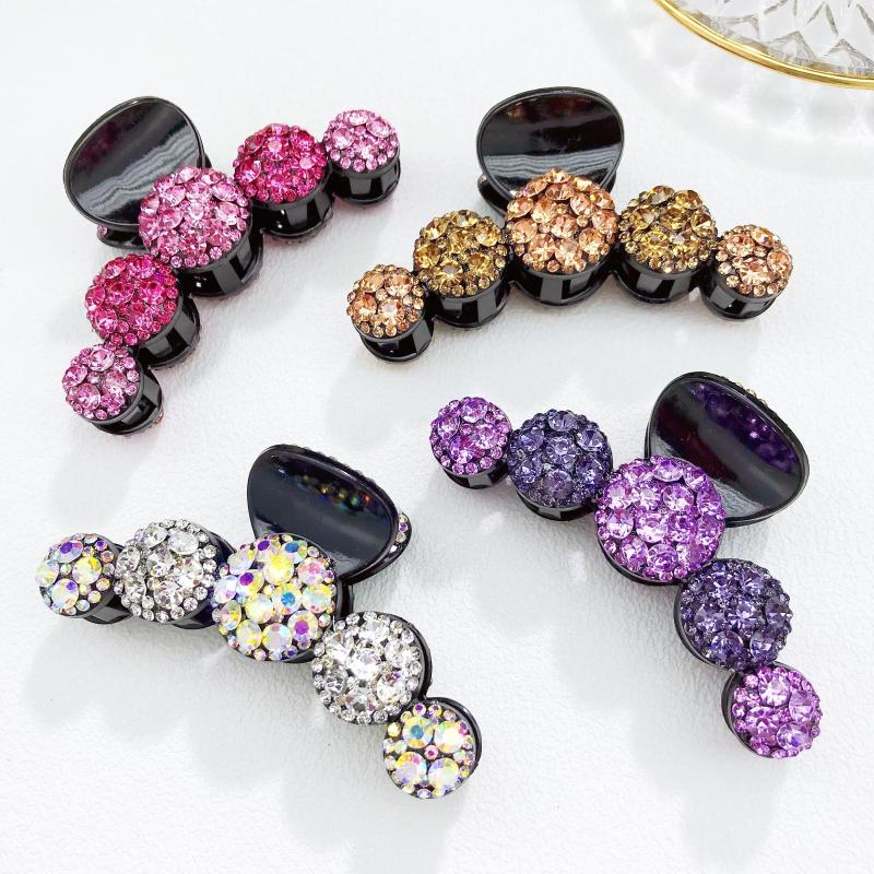 Crystal Hair Claw Vintage Shark Claw Jewelry Ponytail Holder