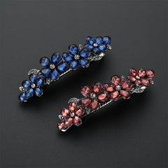Rhinestone Hair Clips Barrette Floral Hair Accessories
