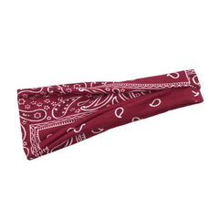 Boho Print Headband Elastic Hair Wrap Non Slip Sweat Band Yoga Running