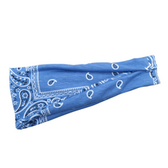 Boho Print Headband Elastic Hair Wrap Non Slip Sweat Band Yoga Running