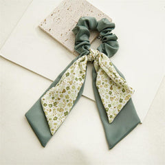 Boho Floral Scarf Scrunchies Hair Tie