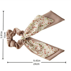 Boho Floral Scarf Scrunchies Hair Tie
