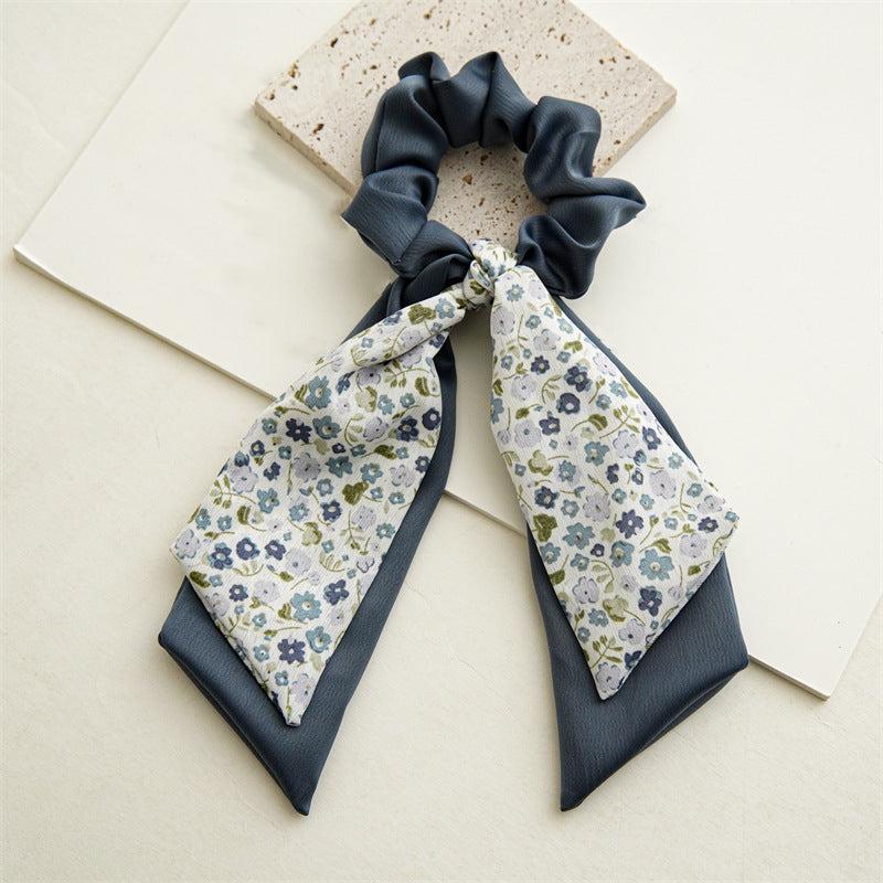 Boho Floral Scarf Scrunchies Hair Tie