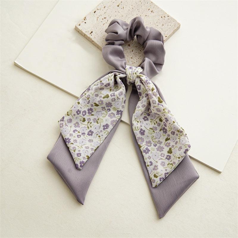Boho Floral Scarf Scrunchies Hair Tie