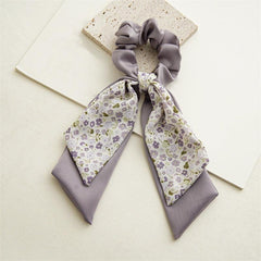 Boho Floral Scarf Scrunchies Hair Tie